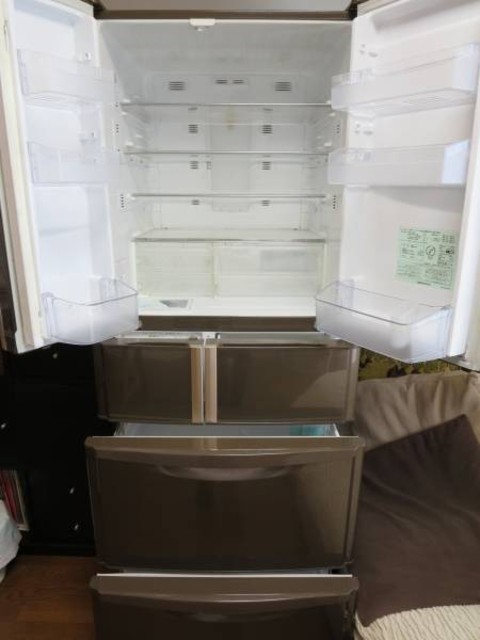 14F 三菱 大型冷蔵庫 自動製氷機付き 400L以上 木目調 300L以上の+