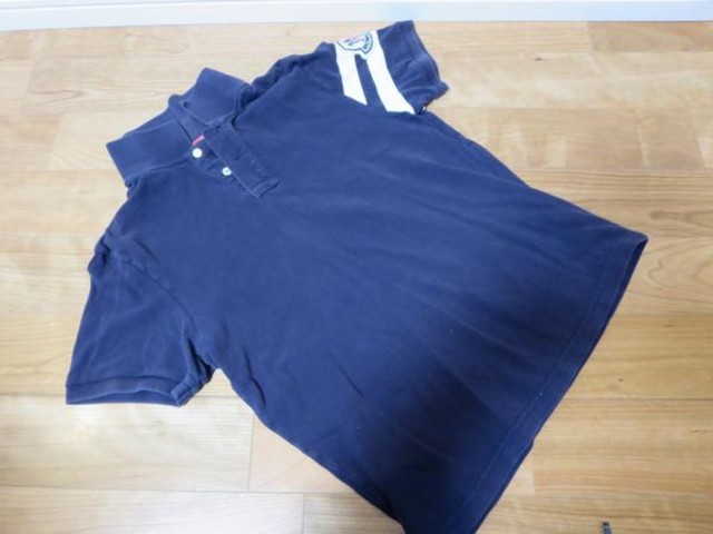 モンクレール★ポロシャツ★MONCLER★紺★肩ロゴ
