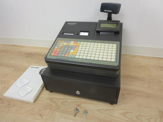 SHARP 電子レジスター XE-A417 タッチキー 鍵2本 黒 11年（レジスター