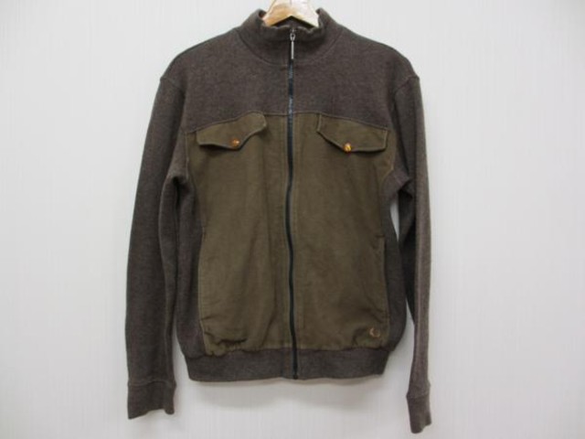 Fred Perry ジャケット メンズ ウール ブラウン カーキ