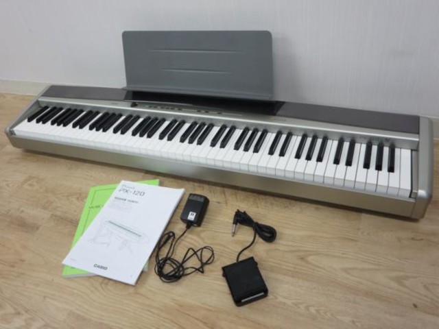 CASIO Privia 電子ピアノ PX-120 88鍵盤 ペダル 09年製 （ 電子ピアノ