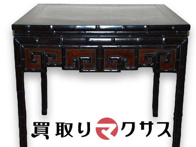 中国美術・唐木家具・唐木花梨天然木彫刻食卓