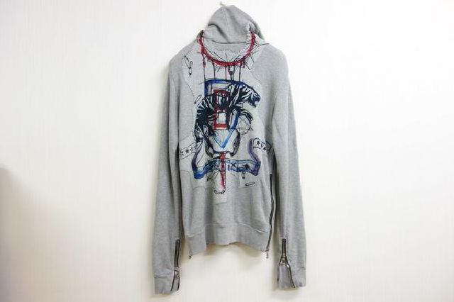 BALMAIN バルマン パーカー タイガー パッチ ジップアップ