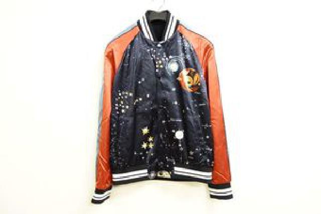 VALENTINO ヴァレンティノ スタープリント スカジャン 宇宙 ナイロン LV3C1