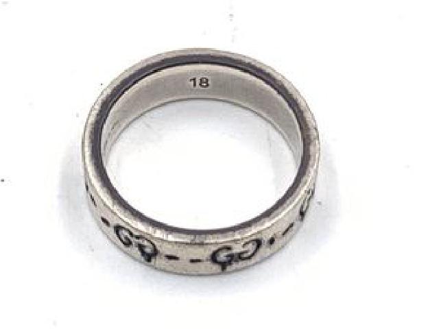 GUCCI グッチ GHOST RING 18号 ゴースト シルバー リング