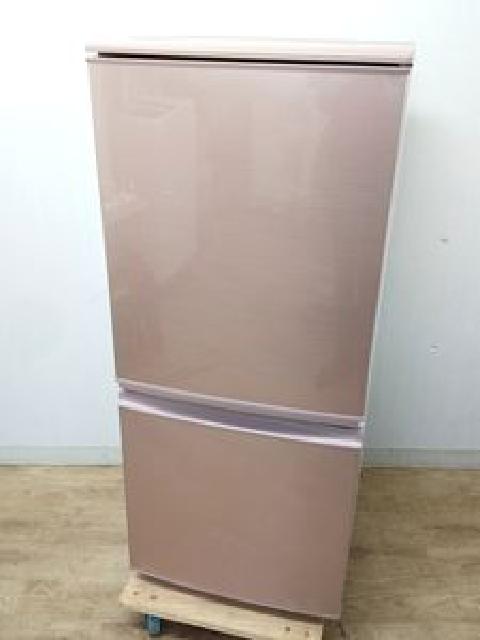 【中古 2012年製】SHARP 冷蔵庫 つけかえどっちもドア 137L ピンク系 SJ-14W-P