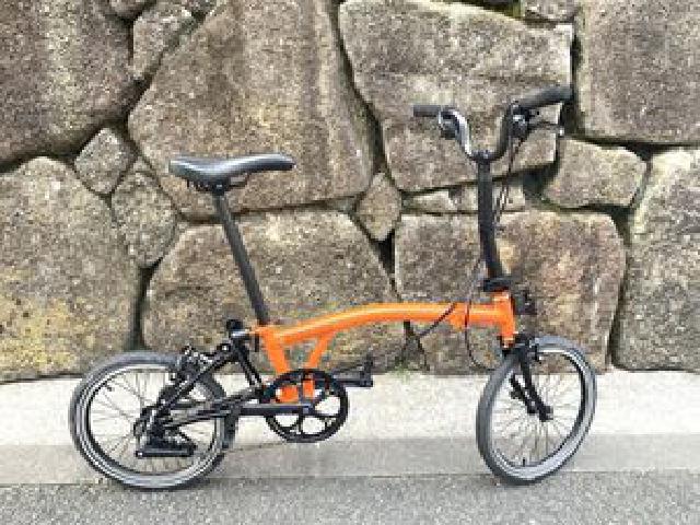 BROMPTON 折りたたみ自転車 BLACK EDITION オレンジ M6L 6段変速モデル M