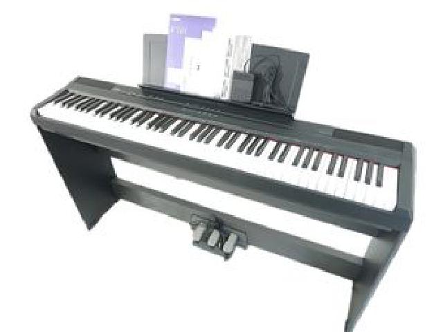 YAMAHA ヤマハ 電子ピアノ P-105B 2015年製 楽器 88鍵盤 ペダル 専用スタン