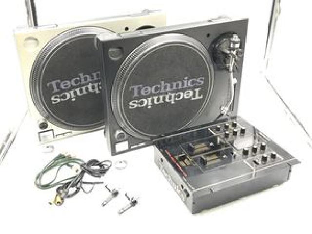 Technics audio mixer SH-DJ1200  SL-1200MK3D×2