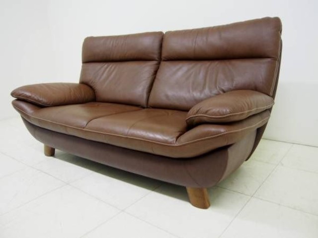 【送料込み】カリモク ZT8312レザー 2人掛けソファ（使用に問題なし） 本厚木/karimoku[カリモク]/2人掛けソファ/本革/ZT8312 （ ソファー