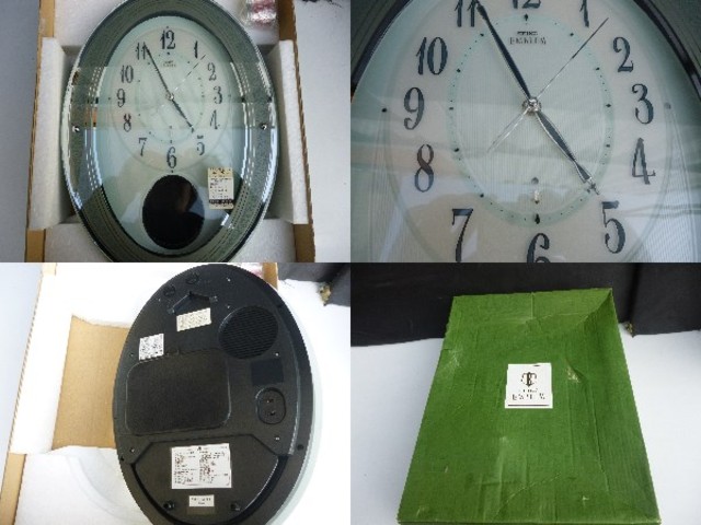 リズム時計工業ほぼ未使用品　EMBLEM エンブレム HS439H 電波時計