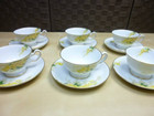 倉陶園カップ＆ソーサー 6客セット 黄色の花の詳細ページを開く