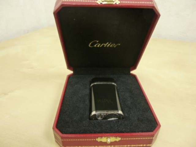 Cartier カルティエ ライター ブラック 箱有 説明書付き