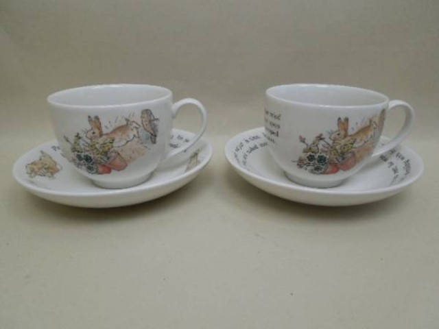 ウェッジウッドピーターラビット カップ＆ソーサー 2客