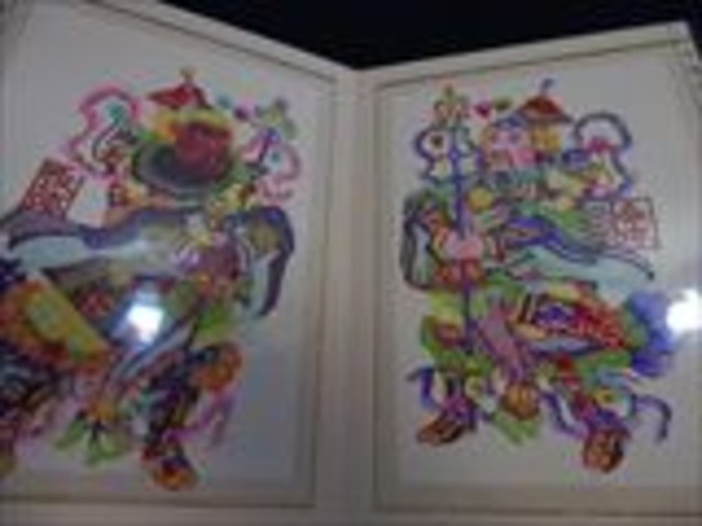 中国美術　京劇切絵