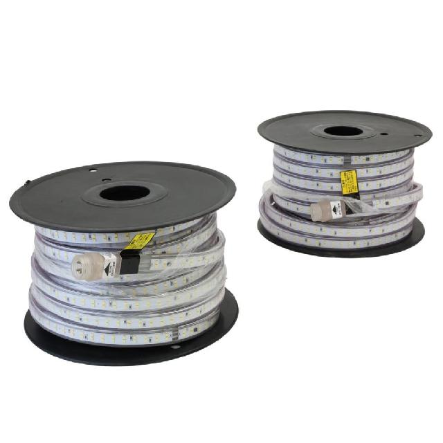 LEDテープライトHATAYA 片面20m➕両面20m➕電源　［中古］ ハタヤ LEDテープライト 片面発光タイプ ライトのみ 20m巻 2個セット