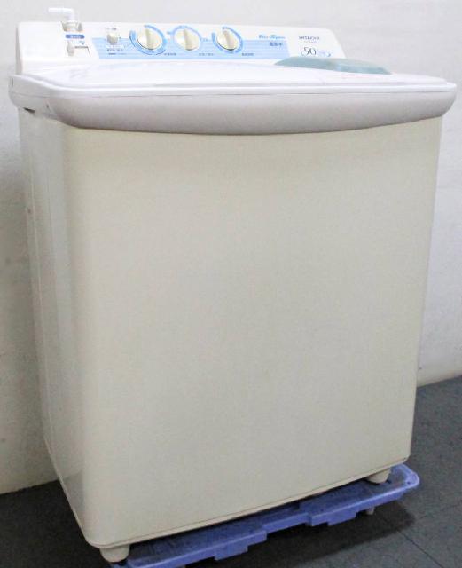 HITACHI/日立 2槽式 電気洗濯機 PS-50ASE4 青空 5.0㎏ 2015年製