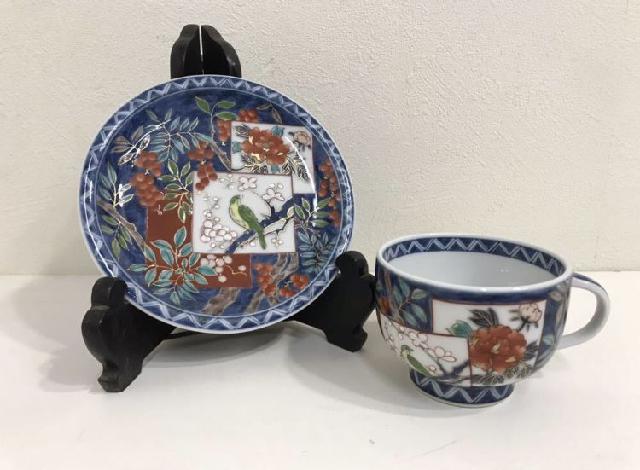 伊万里焼 福右衛門作 珈琲碗皿 