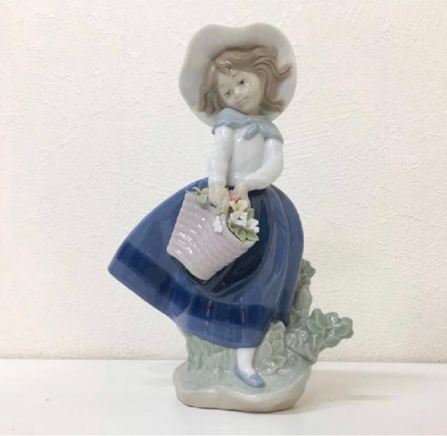 LLADRO 綺麗な花ばかり 陶器人形