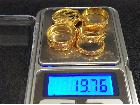 本日K22金 (916刻印) 1g 8481円 指輪他 19,7g アクセサリー買取 茨城県 土浦市
