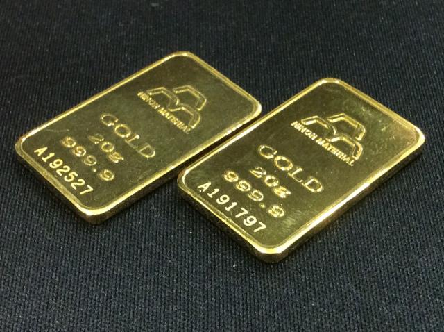 本日 K24 純金 バー 1グラム 5547円 40g 高く 貴金属 買取 埼玉