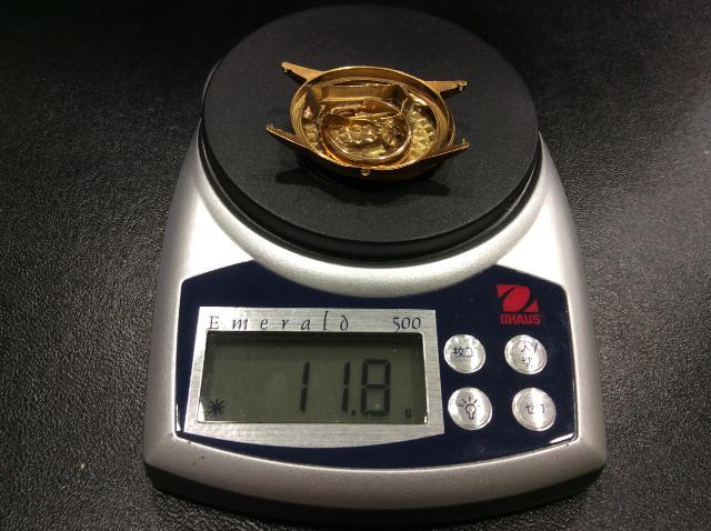 本日 Ｋ18金 1g 4394円 腕時計 裏蓋 枠 リング 11.8g 高く 貴金属 買取 千葉県 