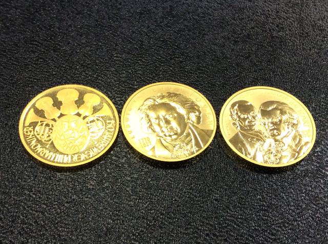本日 23金 １グラム 5644円 記念 コイン 28.5ｇ 高く 金貨 買取 茨城県 牛久市