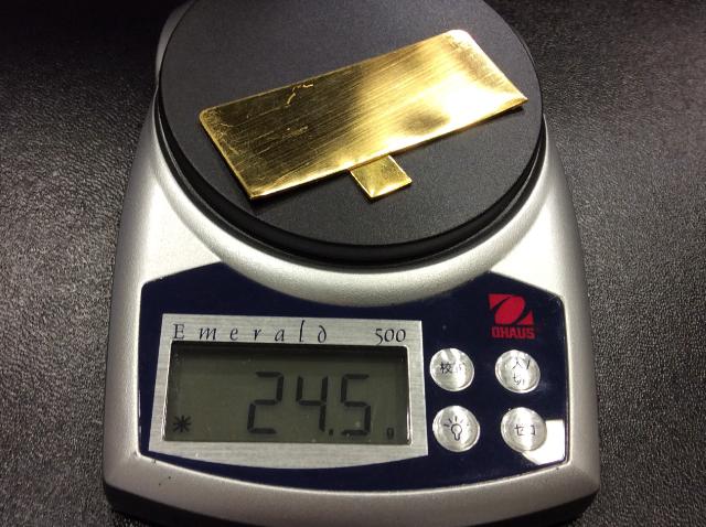本日 純金 1g 5791円 金板材 24.5g 高く 金製品 買取 千葉県