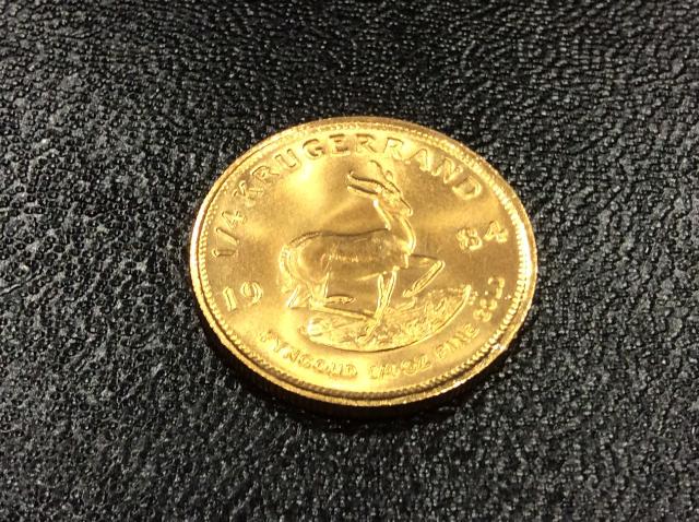 本日 K22 1g 5502円 南アフリカ クルーガーランド 金貨 1/4OZ 買取 茨城県つくば市