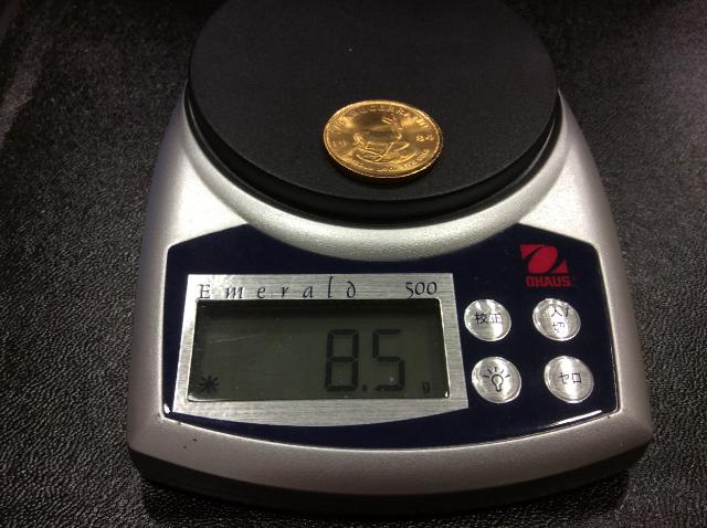 本日 K22 1g 5502円 南アフリカ クルーガーランド 金貨 1/4OZ 買取 茨城県つくば市