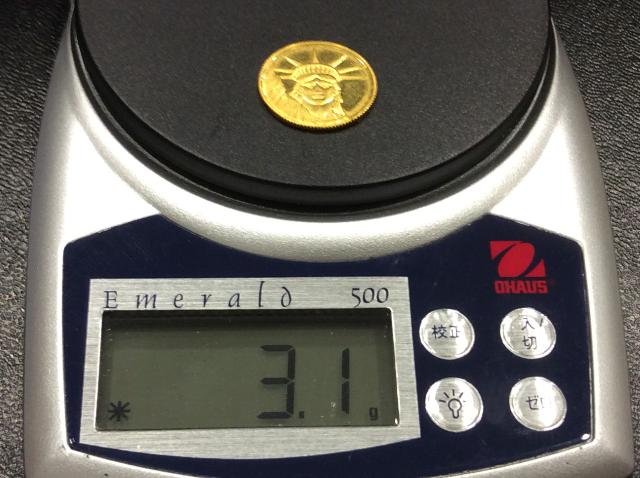 本日 K24金 999.9 コイン 1ｇ 6416円 金貨 3.1ｇ メダル 買取 埼玉県 吉川市