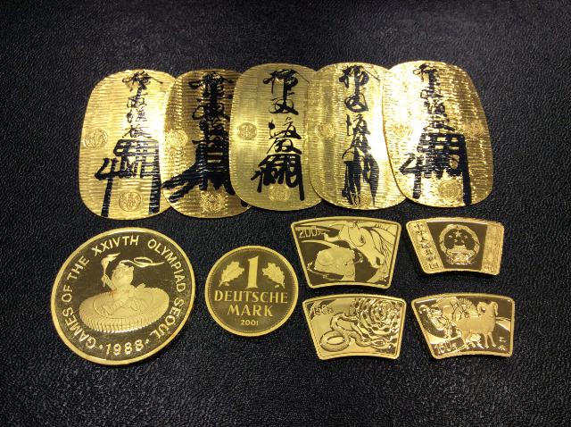 純金 小判型 中国コイン K22 コイン 高く 金製品 記念 金貨 買取