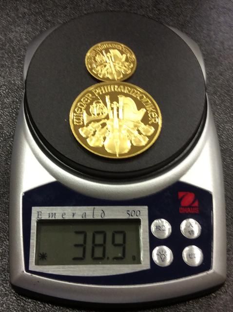 本日のオーストリア 1/2oz ウィーン・ハーモニー金貨 50ユーロ
