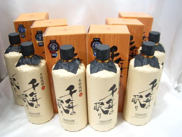 本格焼酎 千年の眠り 720ml 6本 長期熟成麦焼酎 高く お酒 古酒 買取