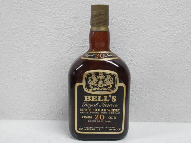 BELL'S ベルズ 20年 ロイヤルリザーブ ウイスキー 高く お酒 古酒 買取