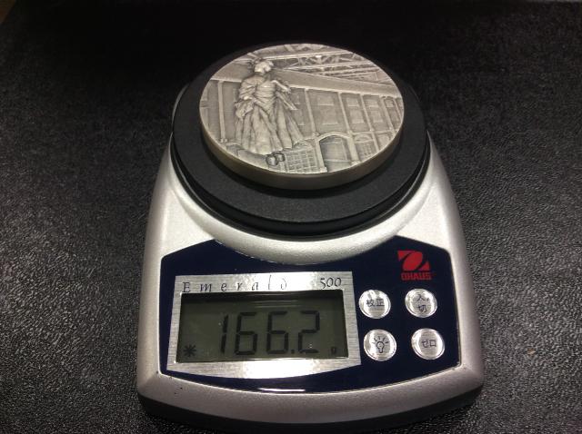 国宝章牌 富岡製糸場 純銀メダル 166,2g 高く 記念メダル 買取