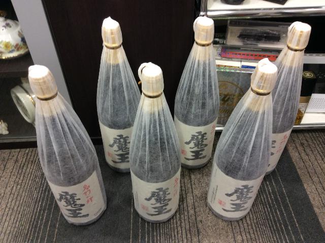 本格焼酎 芋焼酎 名門の絆 魔王 1800ml 6本 高く お酒 古酒 買取 茨城県 牛久市