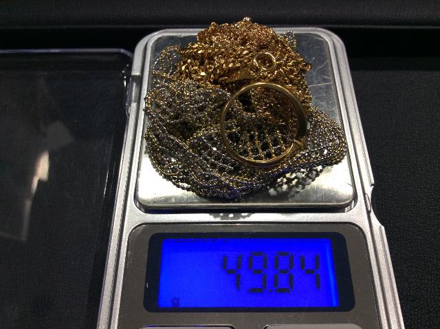 本日 K18 750刻印 1g 11,966円 ネックレス他 49,8g 金買取 茨城県 牛久市