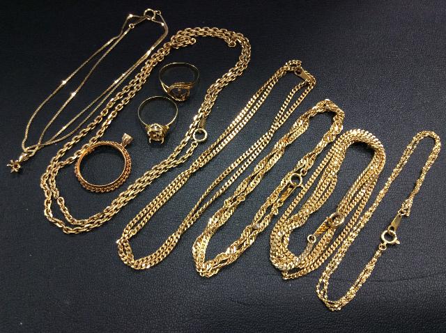 金ネックレス　750刻印　k18 本日 K18 金 750刻印 1g 16,915円 ネックレス他 54,1g 金買取 千葉県