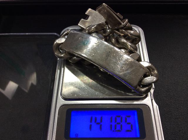 本日 シルバー 925刻印 1g 294円 ブレスレット 141,8g 銀製品買取 千葉県 鎌ヶ谷市