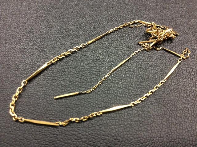 本日 K18 金 750刻印 1g 19,992円 切れたネックレス 2,1g買取 千葉県