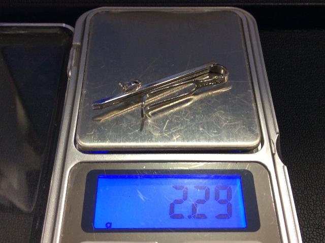 K14WG ホワイトゴールド ネクタイピン 刻印あり 2g 金製品 本日 K14WG 1g 14,144円 ホワイトゴールド ネクタイピン 2,2g 買取