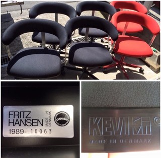 フリッツハンセン　チェアー　本日終了します 中古】セブンチェア フリッツハンセン スタッキングチェア