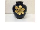 OKURA 大倉陶園 瑠璃金蝕鉄線 金彩 花瓶 花生 飾壷 装飾品 日本陶器の詳細ページを開く