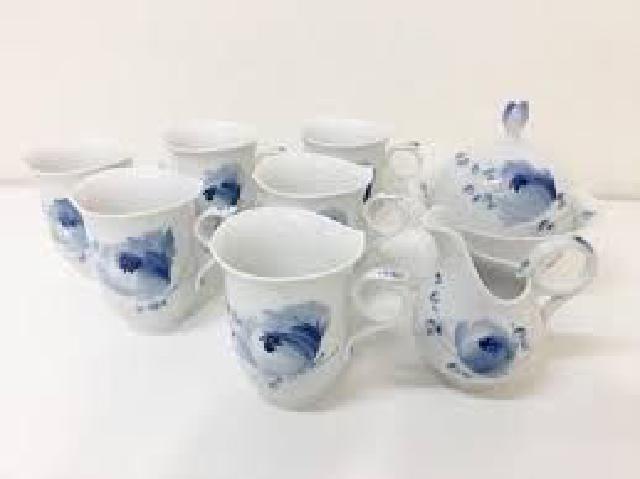 MEISSEN マイセン 青い花 カップ 6客 シュガーポット クリーマー セット