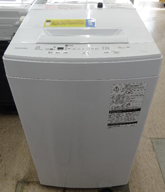 TOSHIBA　全自動洗濯機　4.5㎏　AW-45M5（W)　2018年
