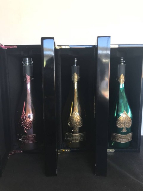 アルマンド空瓶 5色セット ケース付き シャンパン 勿体なく 