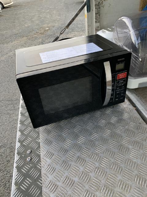 ヤマゼン　電子レンジ　黒