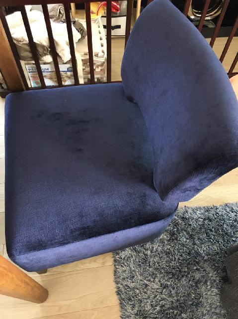 まとめて不用品回収/買取品と相殺/座椅子/青