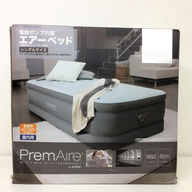 INTEX プレムエアー シングルサイズ エアーベッド 
